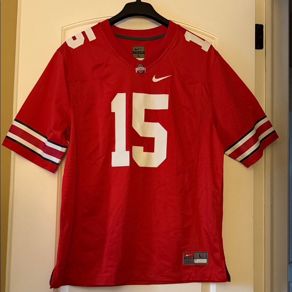Nike Ohio State Buckeyes Football Jersey Ezekiel Elliott #15 Red Large Jersey